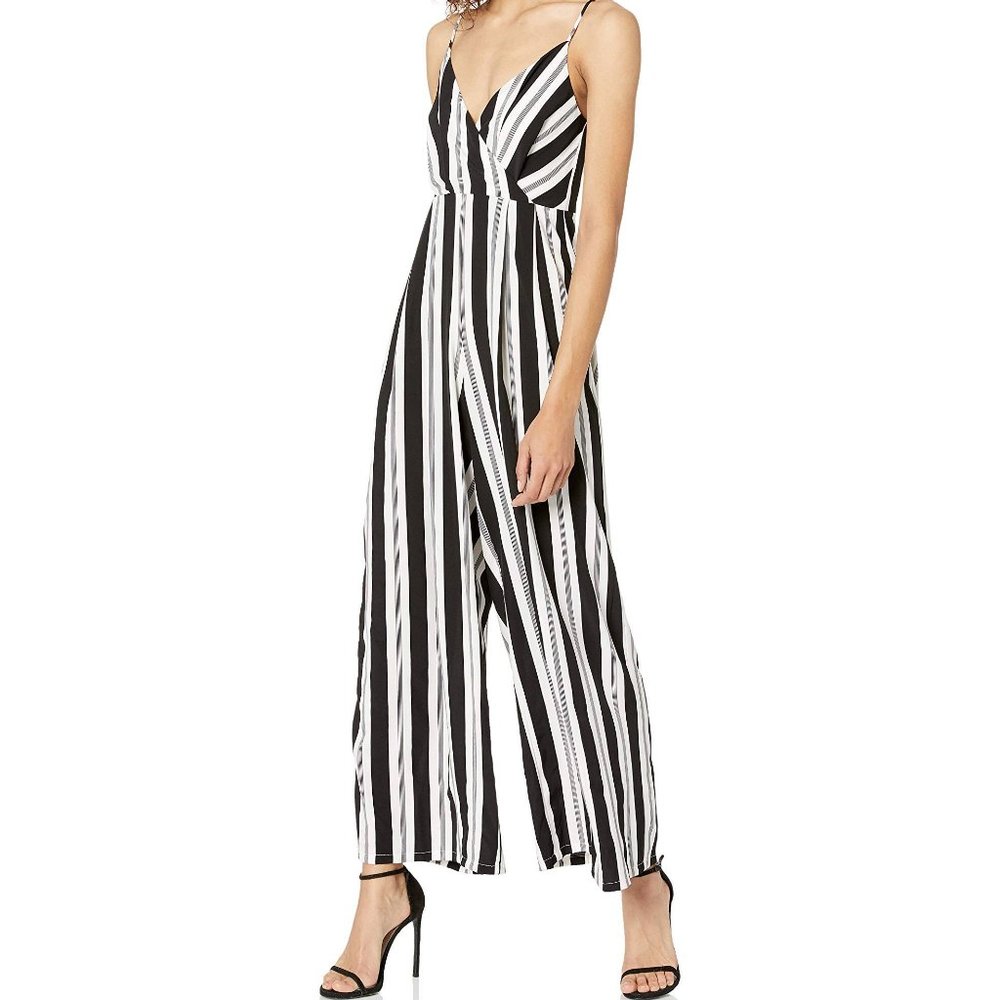 Avec Les Filles Black and White Jumpsuit